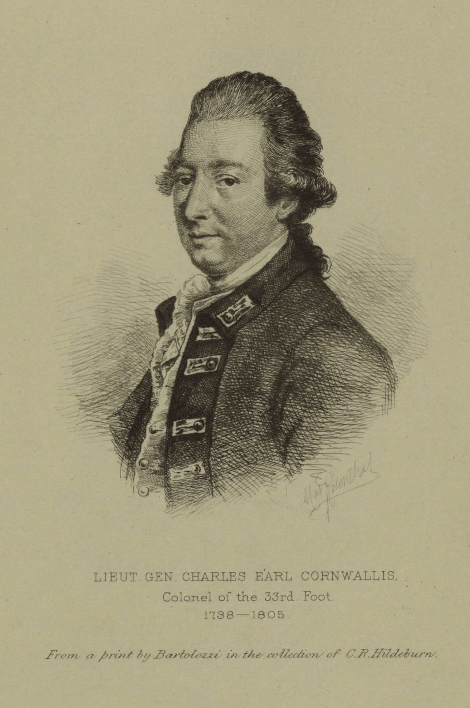 The Miriam and Ira D. Wallach Division of Art, Prints and Photographs: Print Collection, The New York Public Library. “Marquis Charles Cornwallis.” New York Public Library Digital Collections.